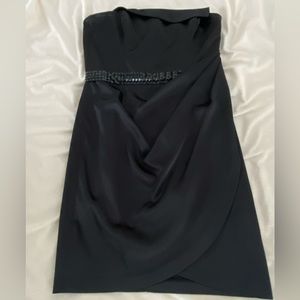 Cache black strapless dress … has loops to add strap if desire… size 4